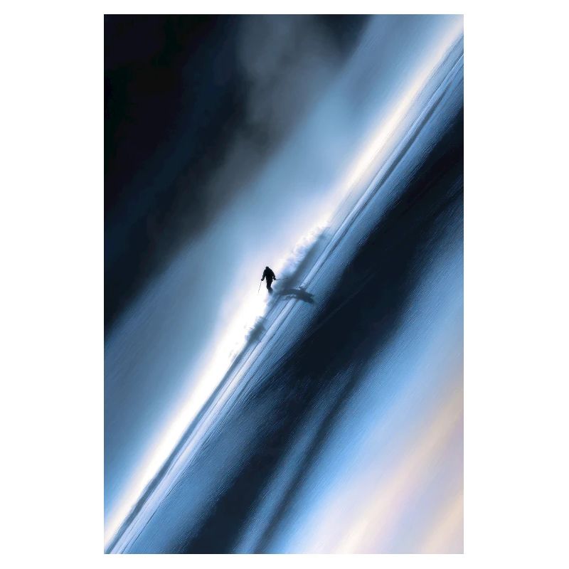 Blue Diagonal Snow Rider