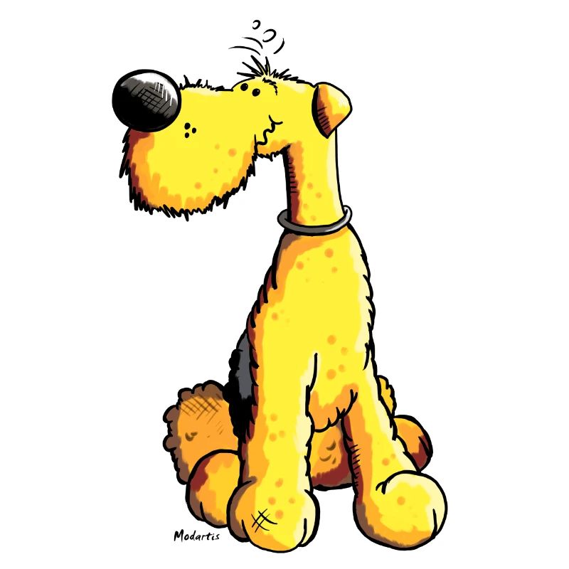 Lustiger Airedale Terrier