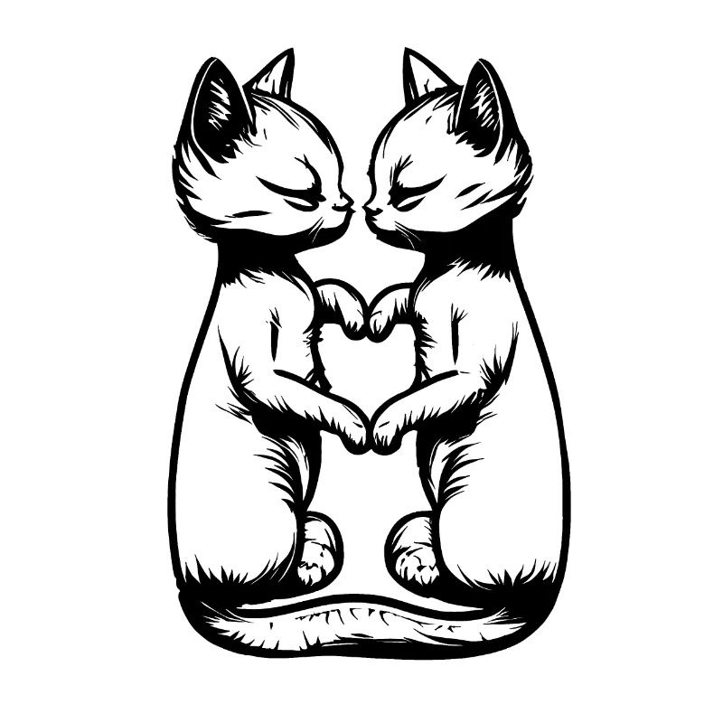Embrasser les chats