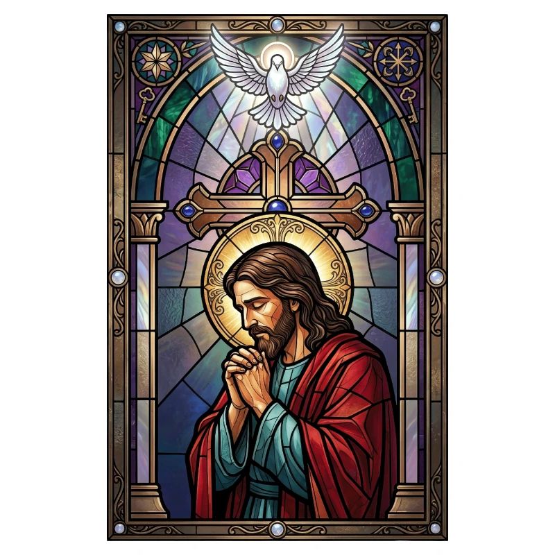 Jésus-Christ prie à l’église