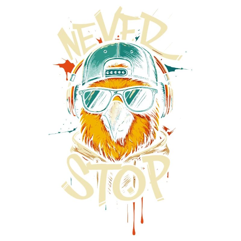 Illustration de perroquet cool