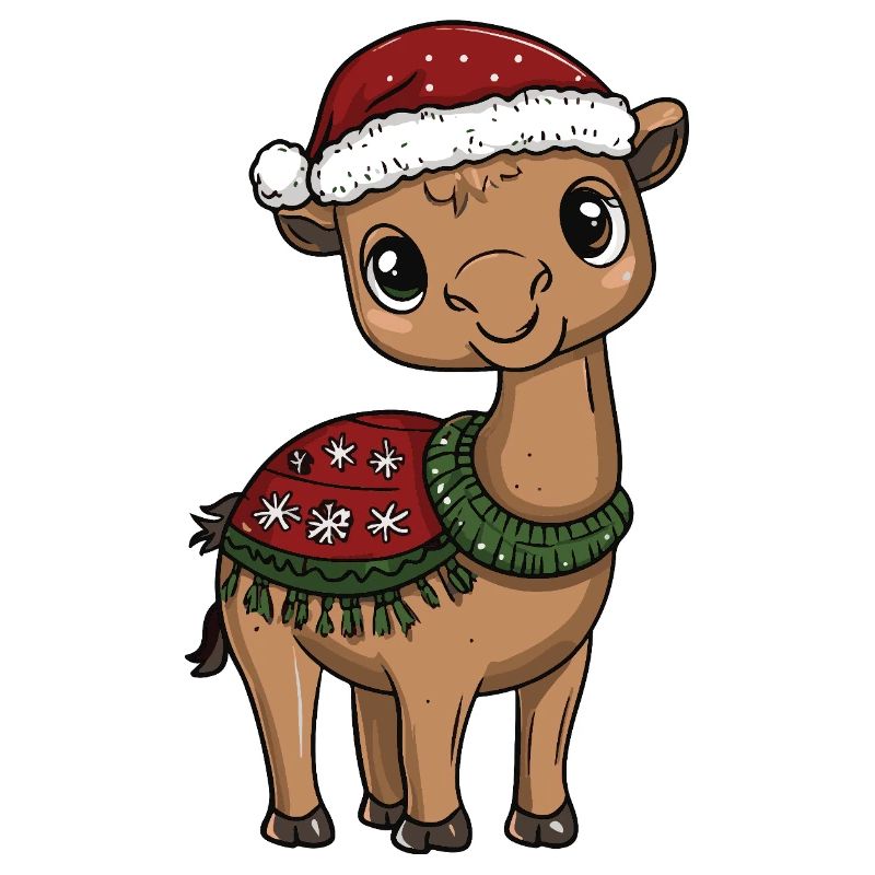 Kamel Weihnachten Xmas