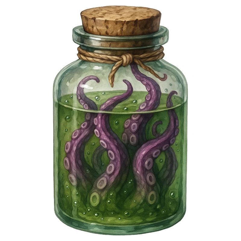 Tentacle Jar Alchemy Potion Halloween