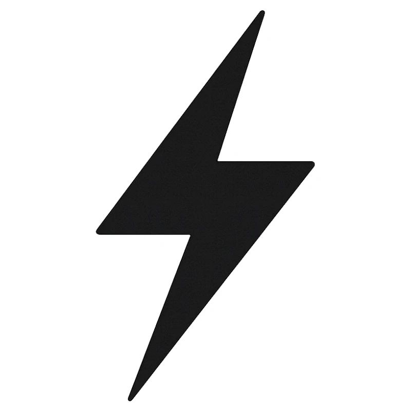 Schwarzer Blitz Symbol