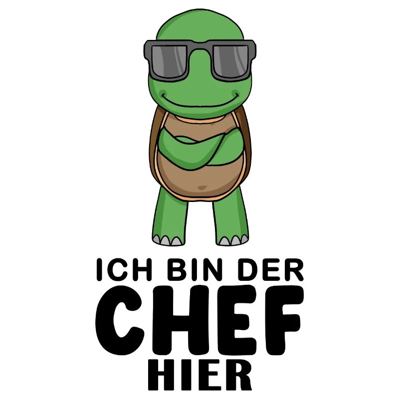 Chef Spruch mit Schildkröte Motiv