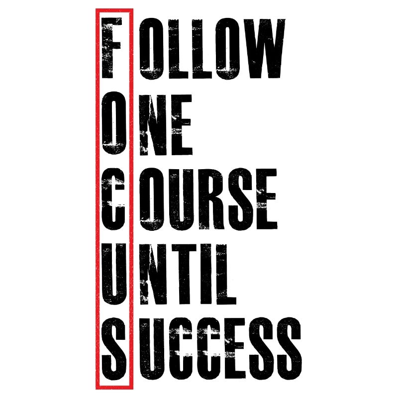 follow one course until