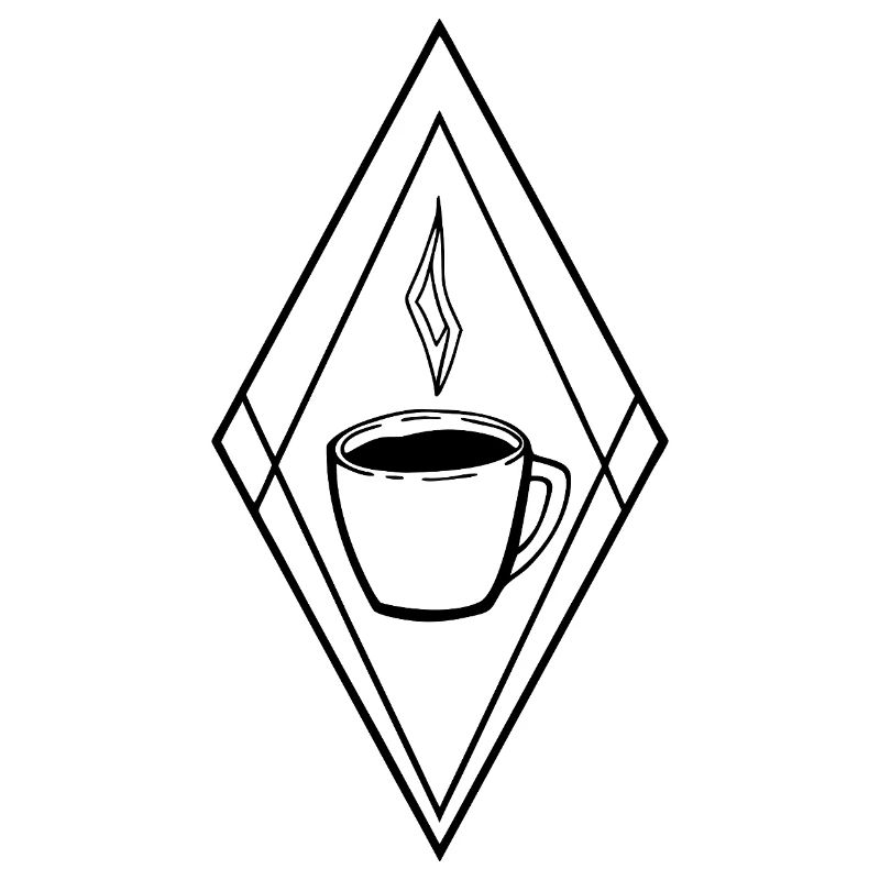 Tasse à café avec graphisme minimaliste