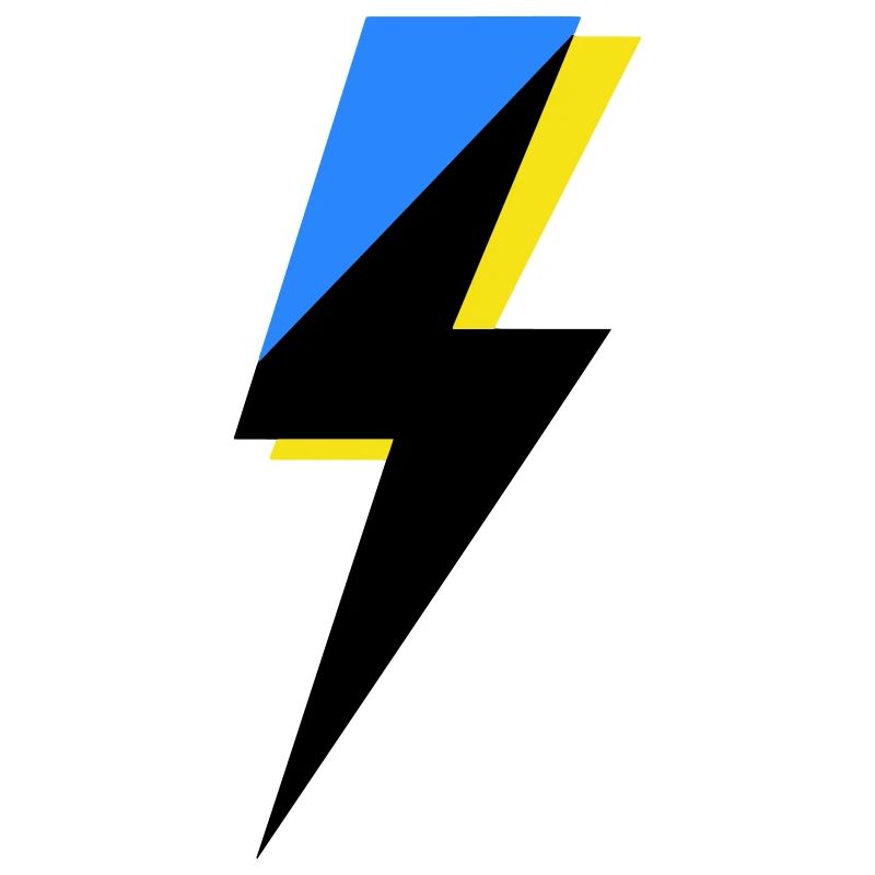 Géométrie bleue et jaune
