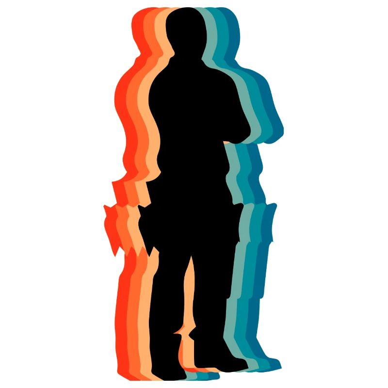 Retro Carpenter Silhouette Vintage Woodworker