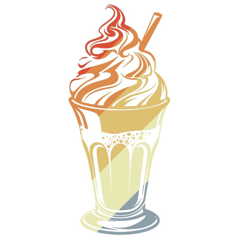 Eisbecher Retro Stil