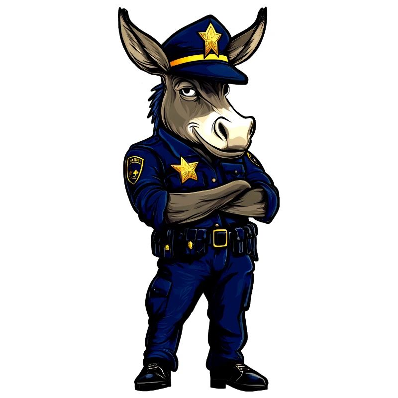 Polizei Esel