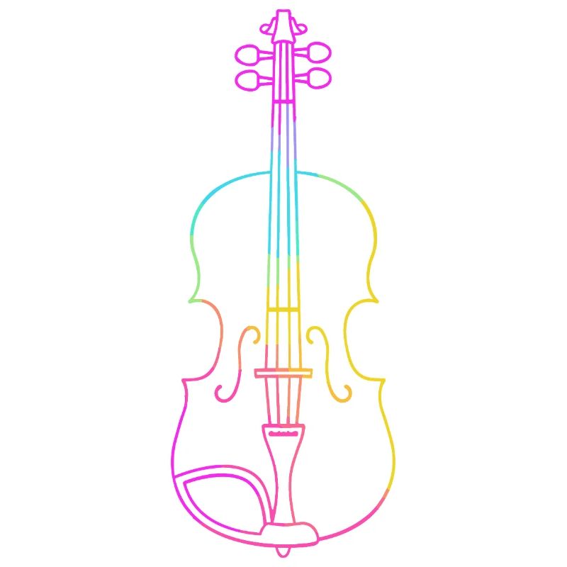 Dessin au trait du violon