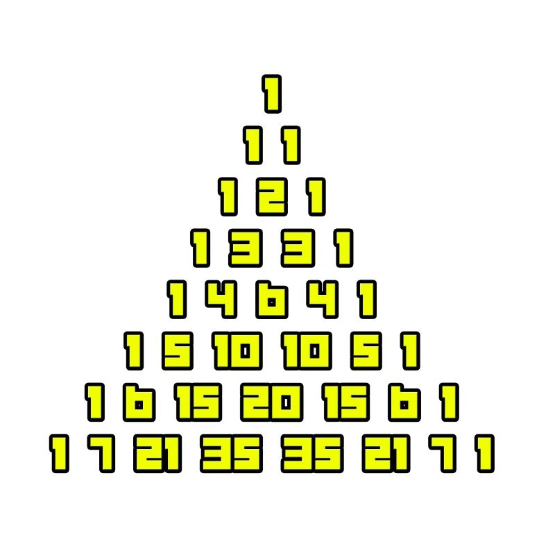 Le triangle de Pascal
