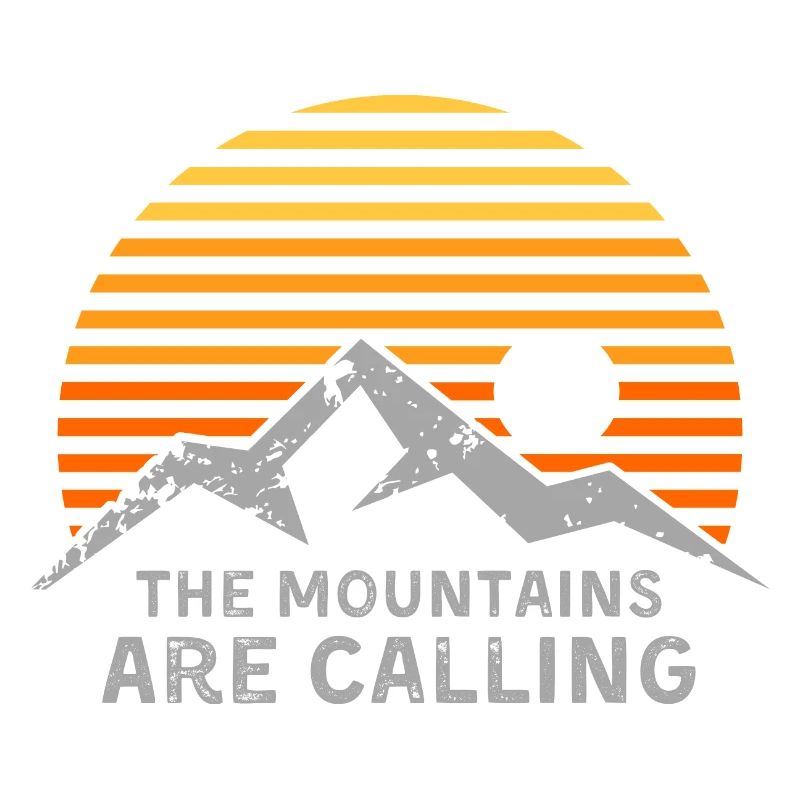 Mountains Are Calling Sunset Stripes