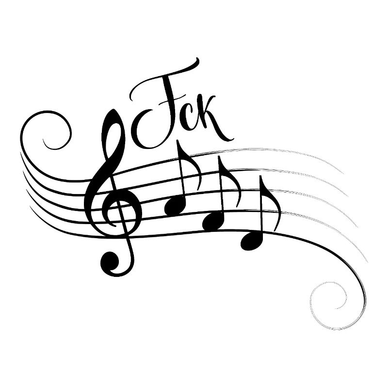 Fck AFD Sheet Music Trend Shirt Faites une déclaration