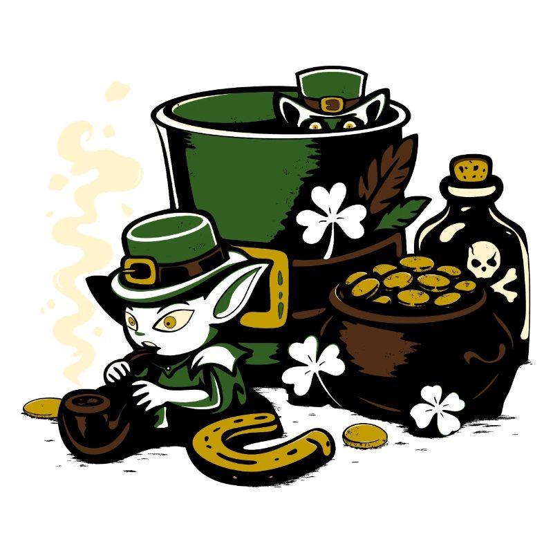 Leprechaun dans le pot d’or