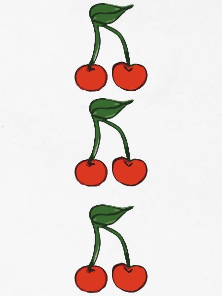Cerises 3 fois