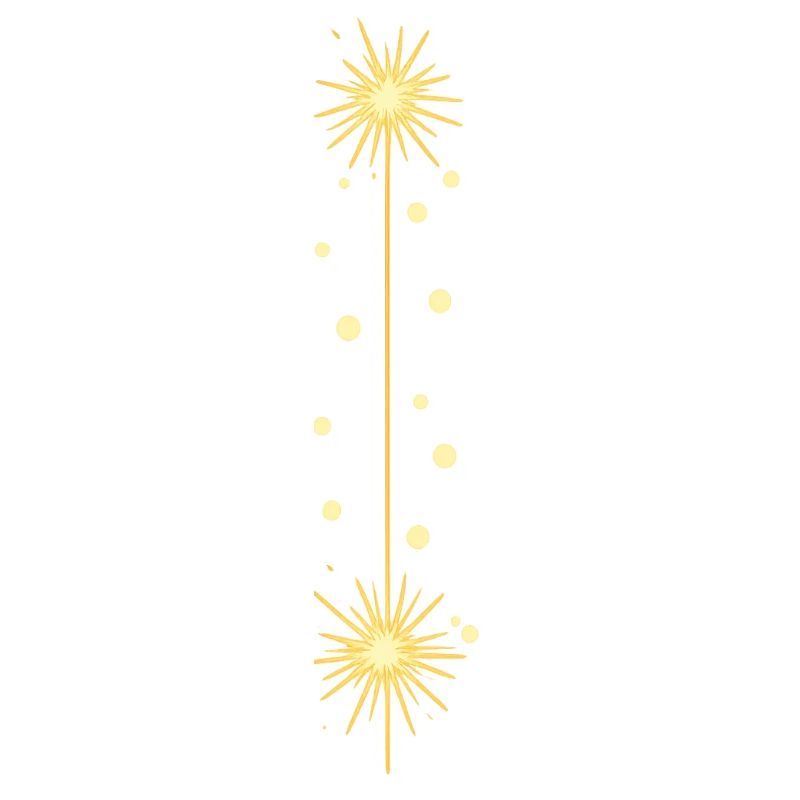 Lignes de feux d’artifice dorées