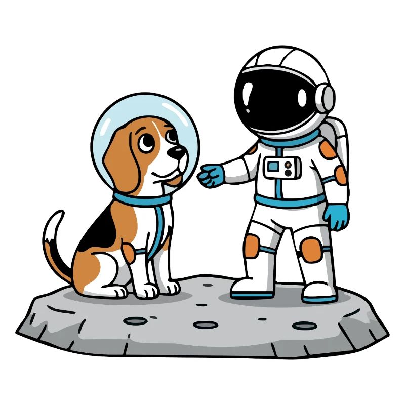 Chien Beagle Astronaute Espace Amitié