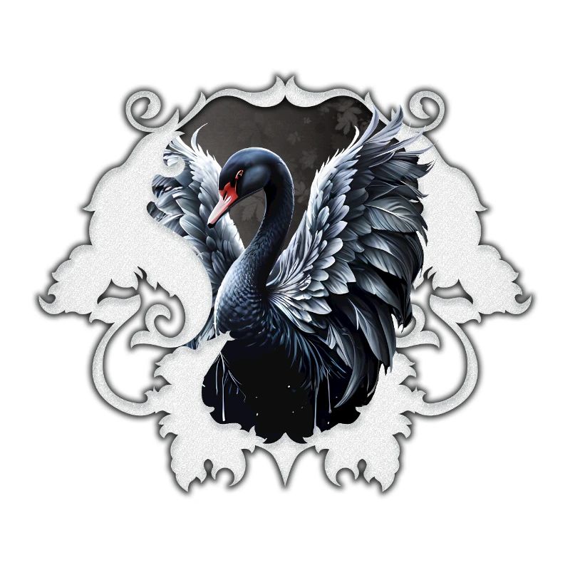 Im Schatten der Eleganz: Ein schwarzer Schwan.