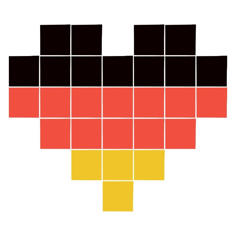 Pixel Heart Germany Flag