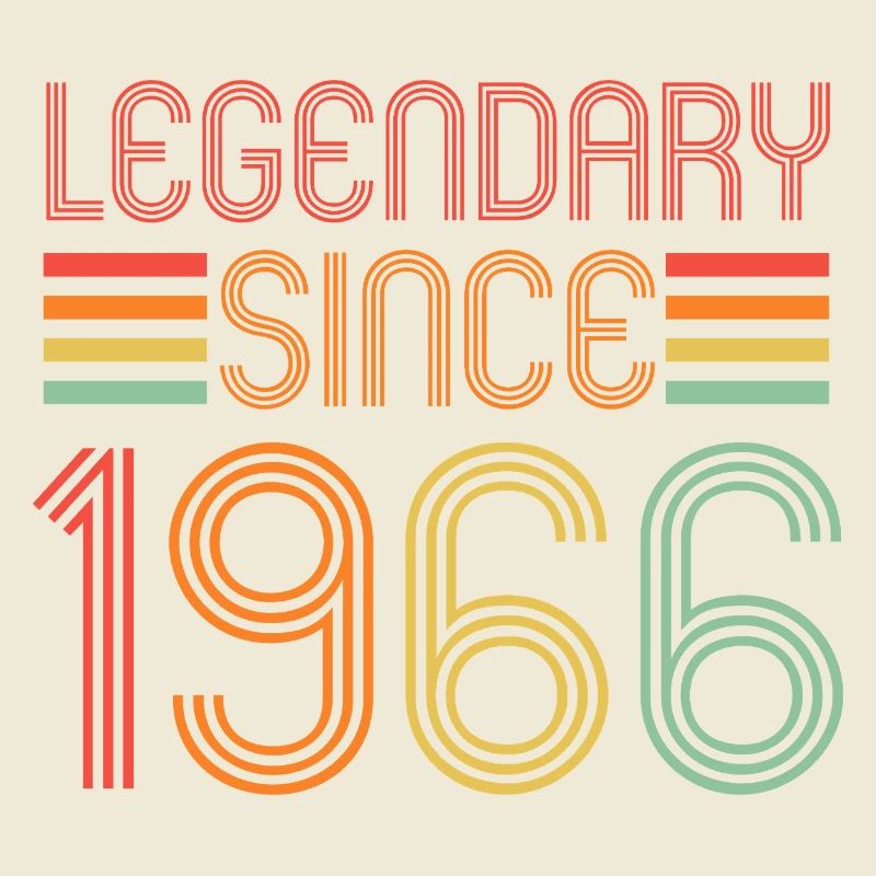 Legendary since 1966, Retro, Geburtstag