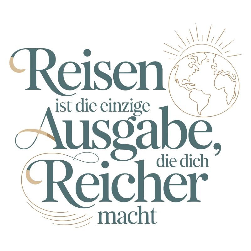Voyager vous rend plus riche – Citation Design