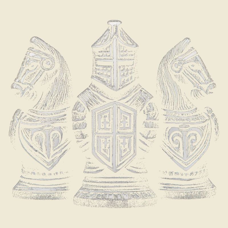 Chess Knight Medieval Figures for Men