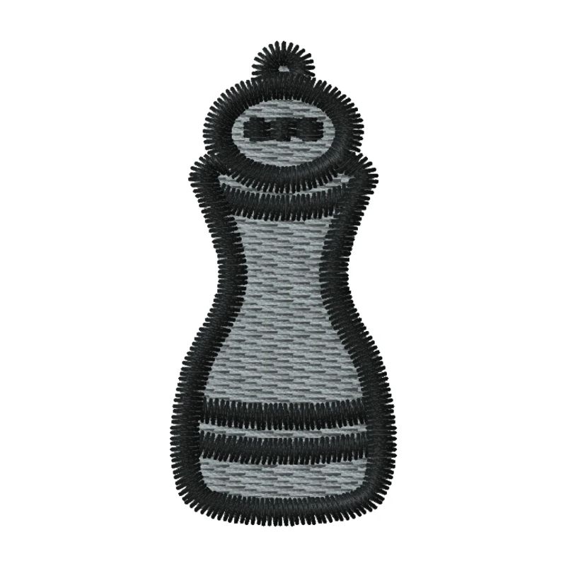 Pepper mill embroidered