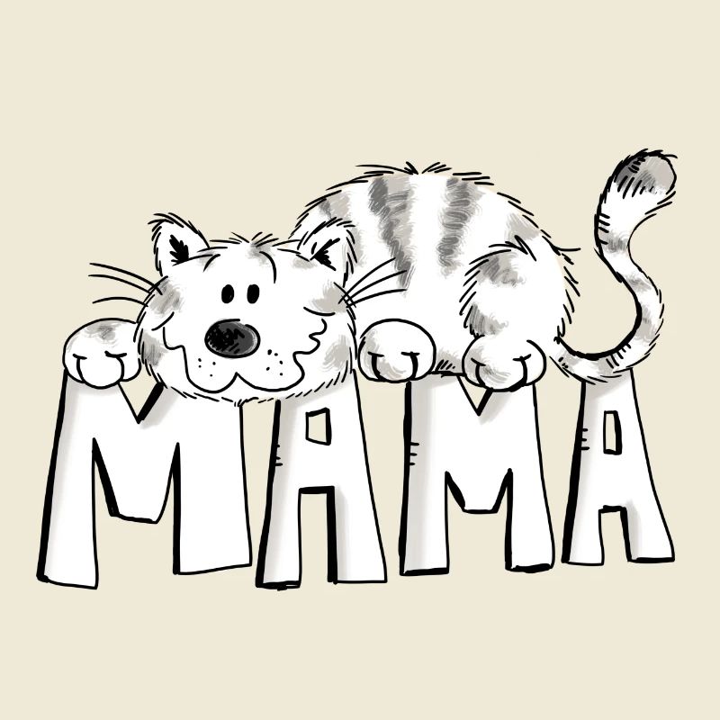 Cats Mum - Cat - Comic - Funny - Gift