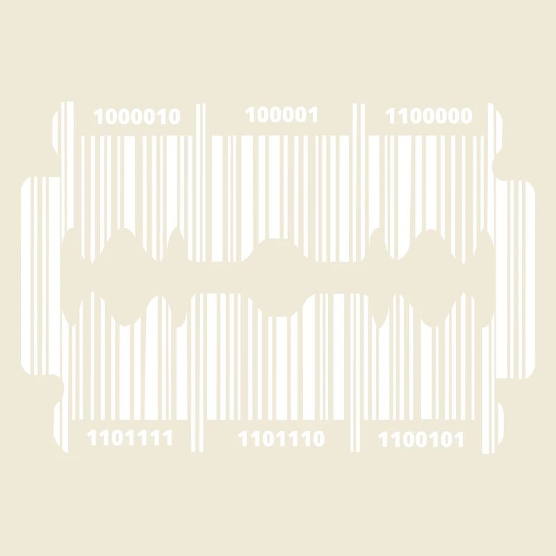 Razor blade with code