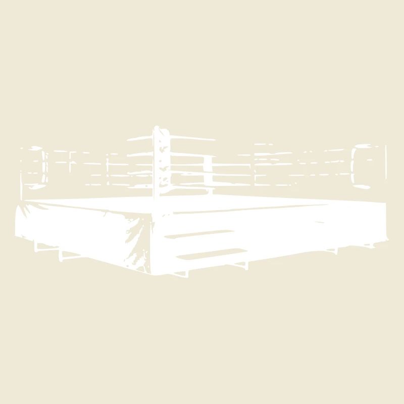 Boxing ring in white colors interchangeable