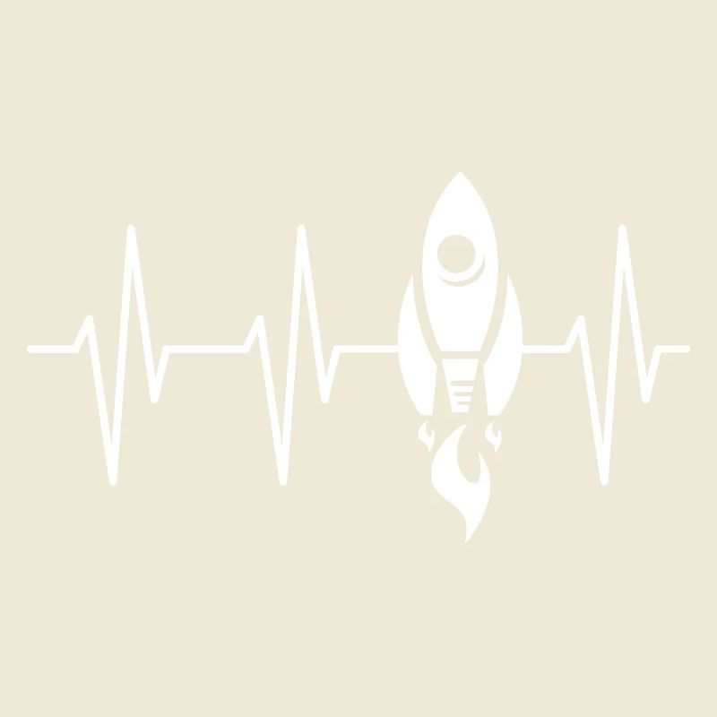 fusée, battement de cœur, espace, ecg, voyage dans l’espace, astronaute