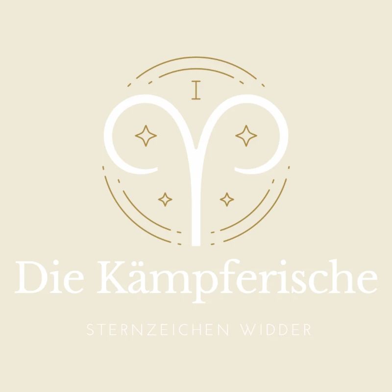 Widder Sternzeichen Logo Widder