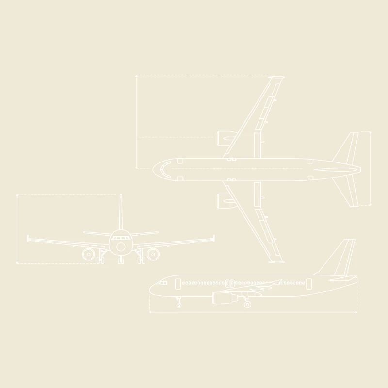 Dessin technique du plan d’avion