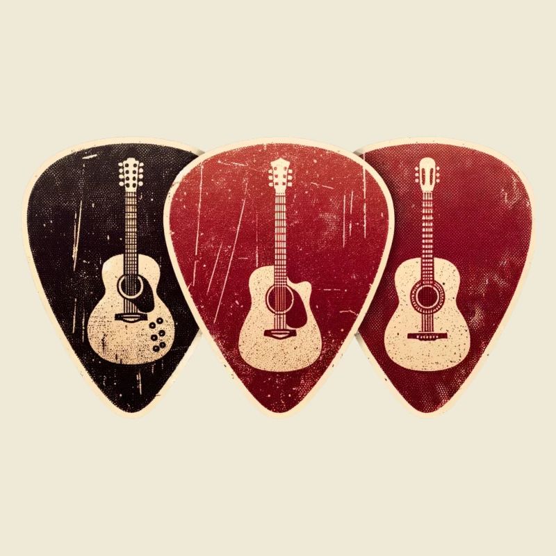 Vintage Design Gitarrenplektren Ventilator.