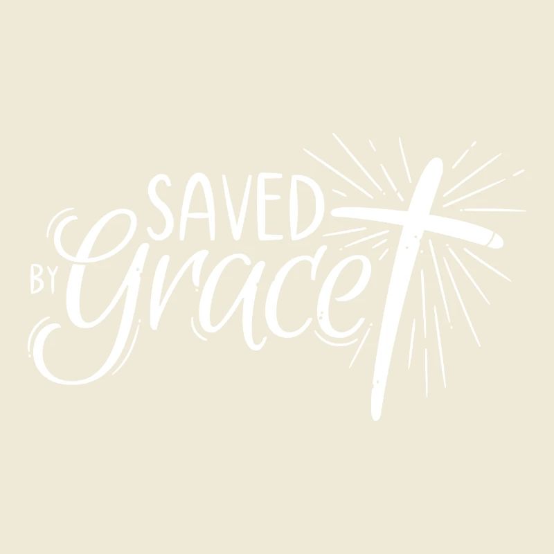 Saved by Grace Lettering