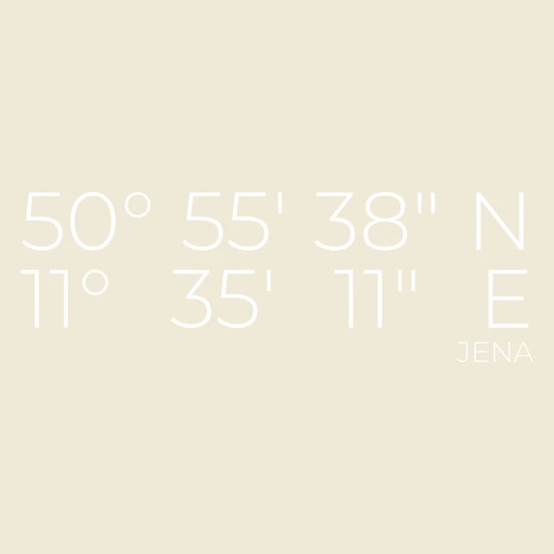 Coordinates Jena, Thuringia