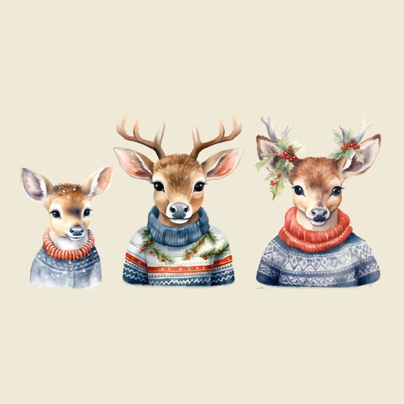 Trio de Pull de Cerf d’Hiver