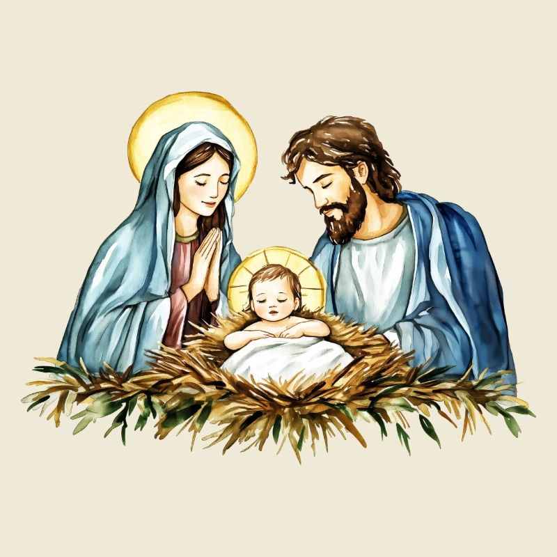Pull de Noël Noël à la Crèche Jésus