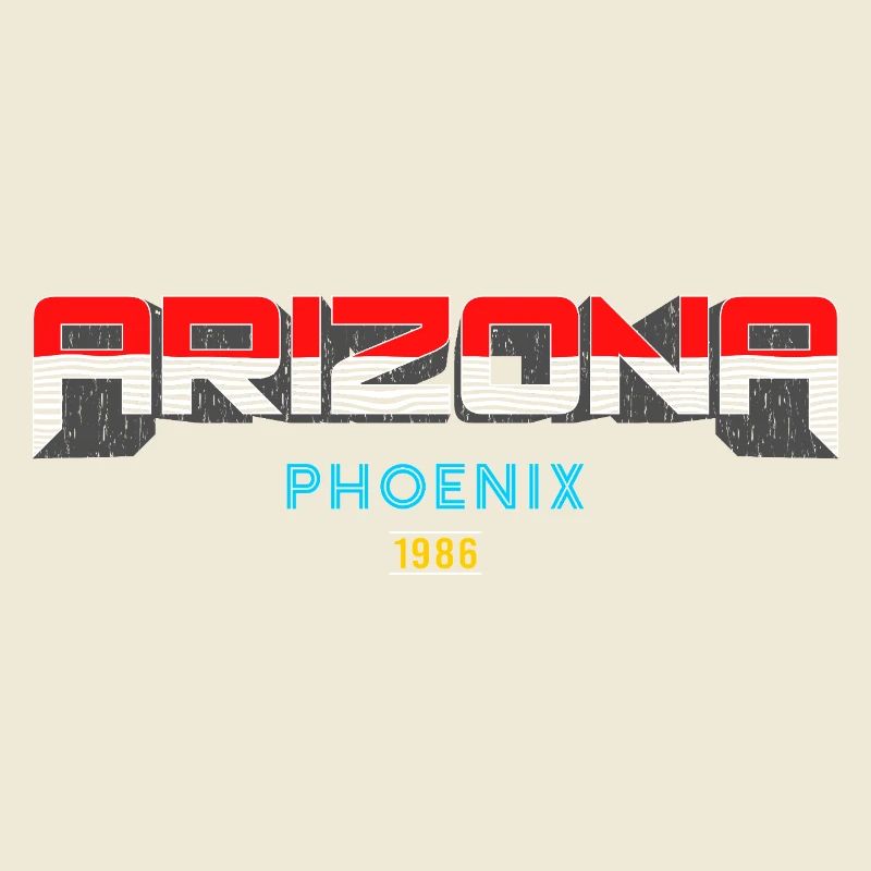 Arizona Phoenix 1986 Conception graphique