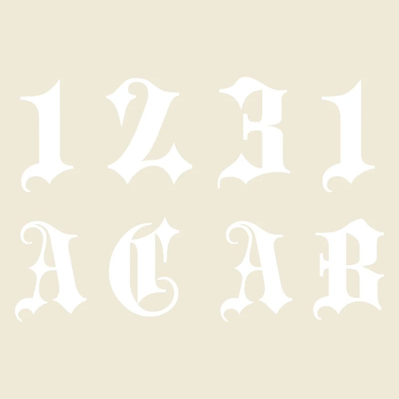Gothic Monogram 1231
