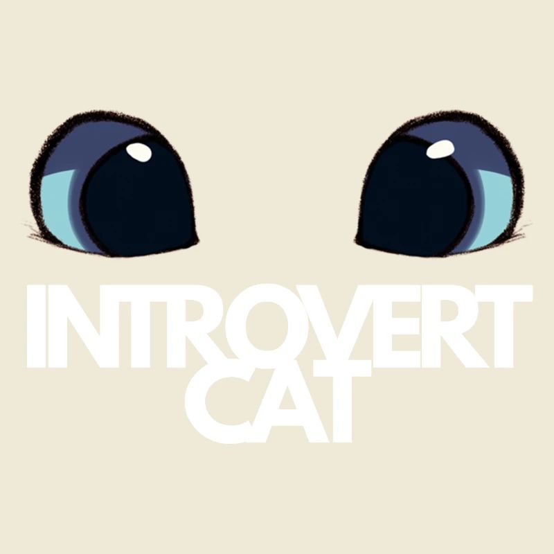 Chat Introvert Yeux Bleus