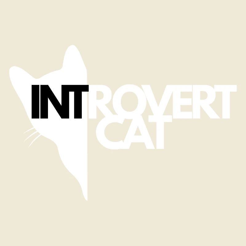 Introverted Cat Contrasting Silhouette