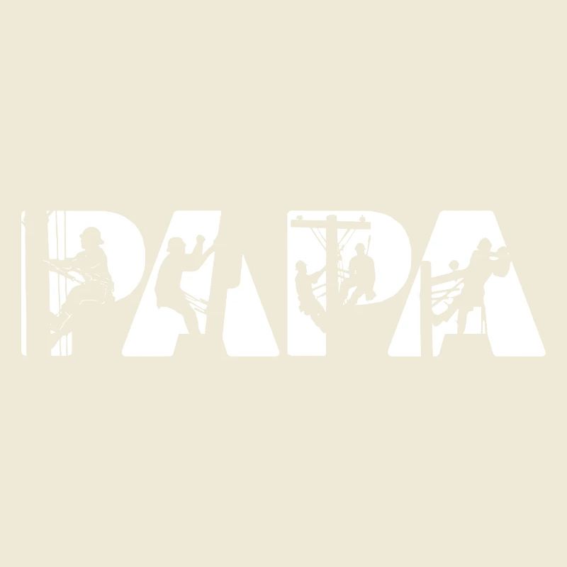 Electrical Line Worker Utility Papa Lineman Dad