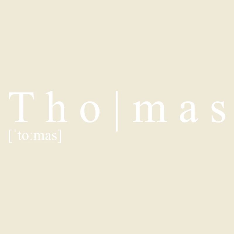 Thomas Definition Typography