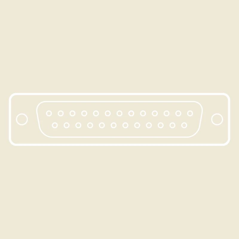 DB 25 Connector Parallel, Drucker