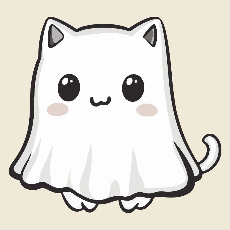 Cat Halloween Ghost