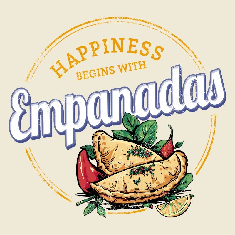 Empanada Snack Vintage Espagne Rétro Dumplings