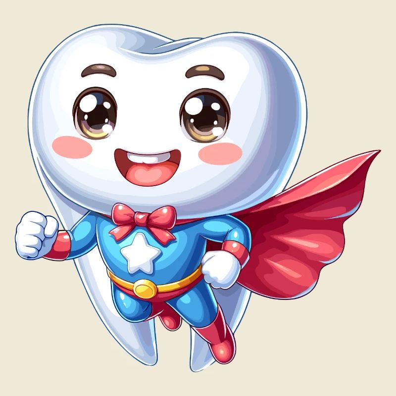 Dentist Superhero Tooth Teeth Hero Brushing Teeth